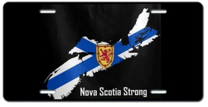 Nova Scotia Strong Front License Plate