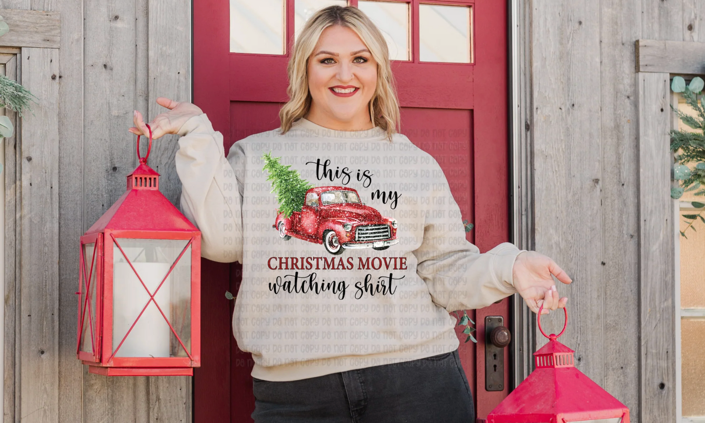 Christmas Movie Watching Sweatshirt