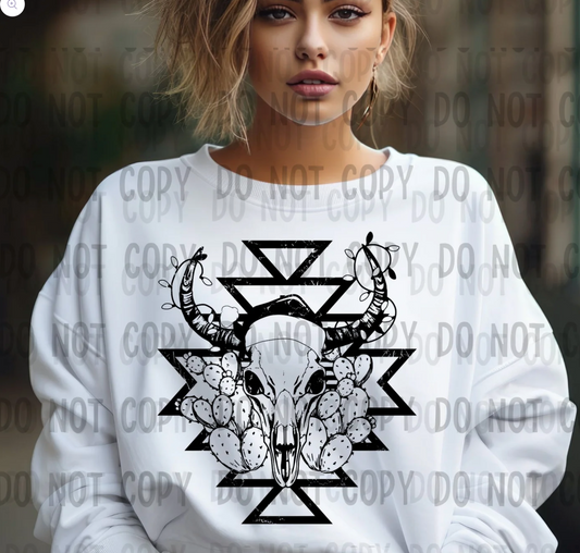 Cow Skull Sweater
