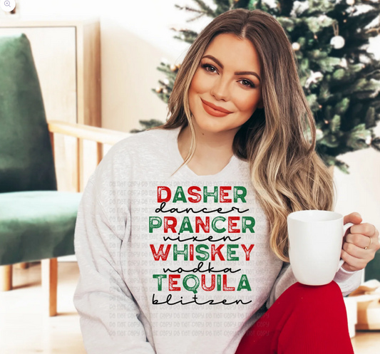 Dasher Prancer Whiskey Tequila