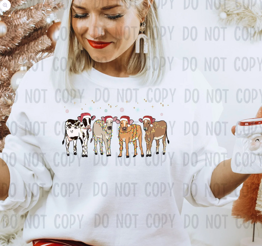Christmas Cows