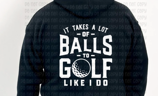 It takes a lot of balls