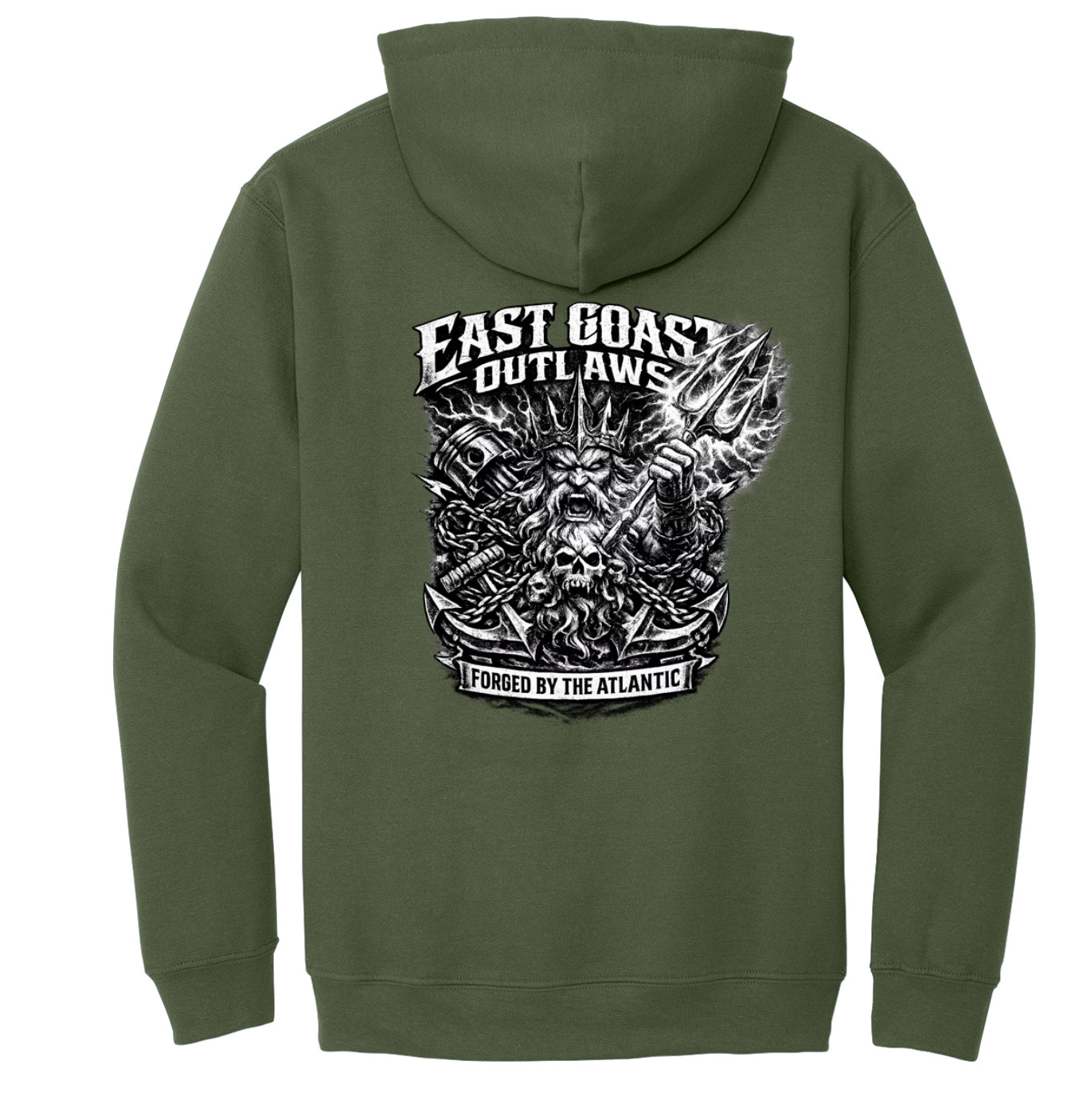 East Coast Outlaws Pistons, Anchors, Chains, Skulls and King Neptune