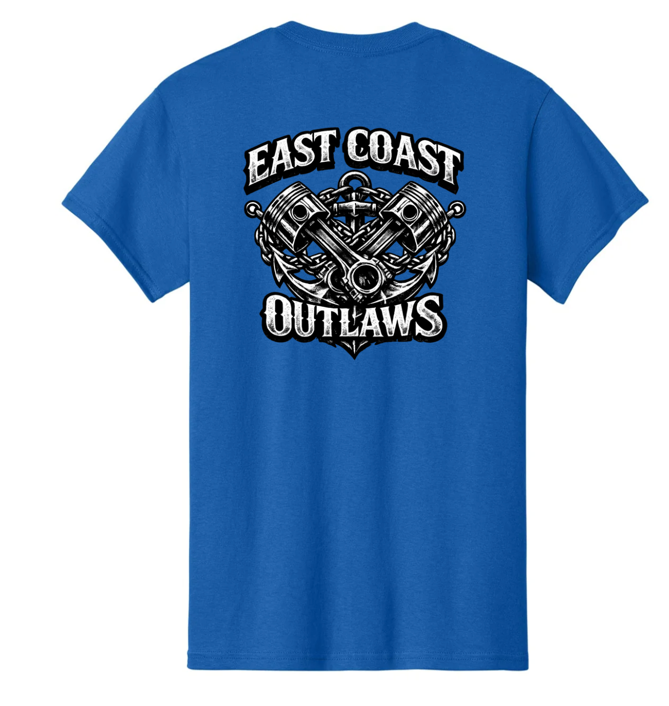 East Coast Outlaws Signature Series T-Shirt Pistons and Anchors