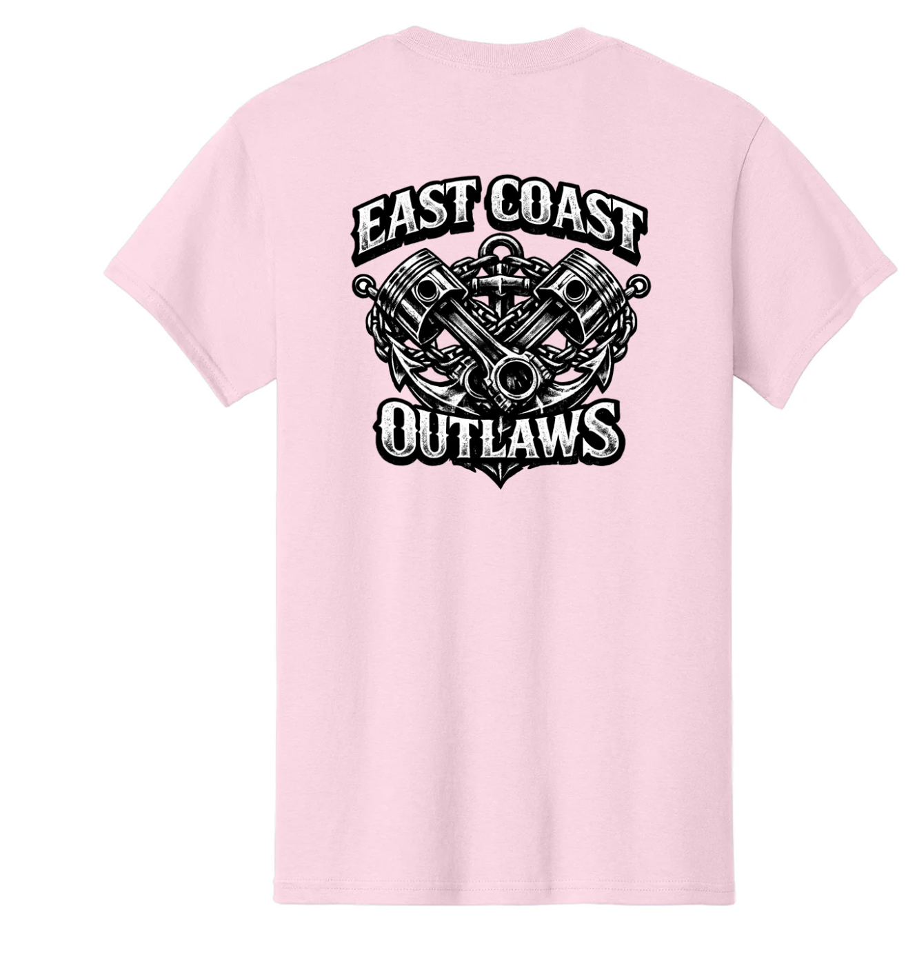 East Coast Outlaws Signature Series T-Shirt Pistons and Anchors
