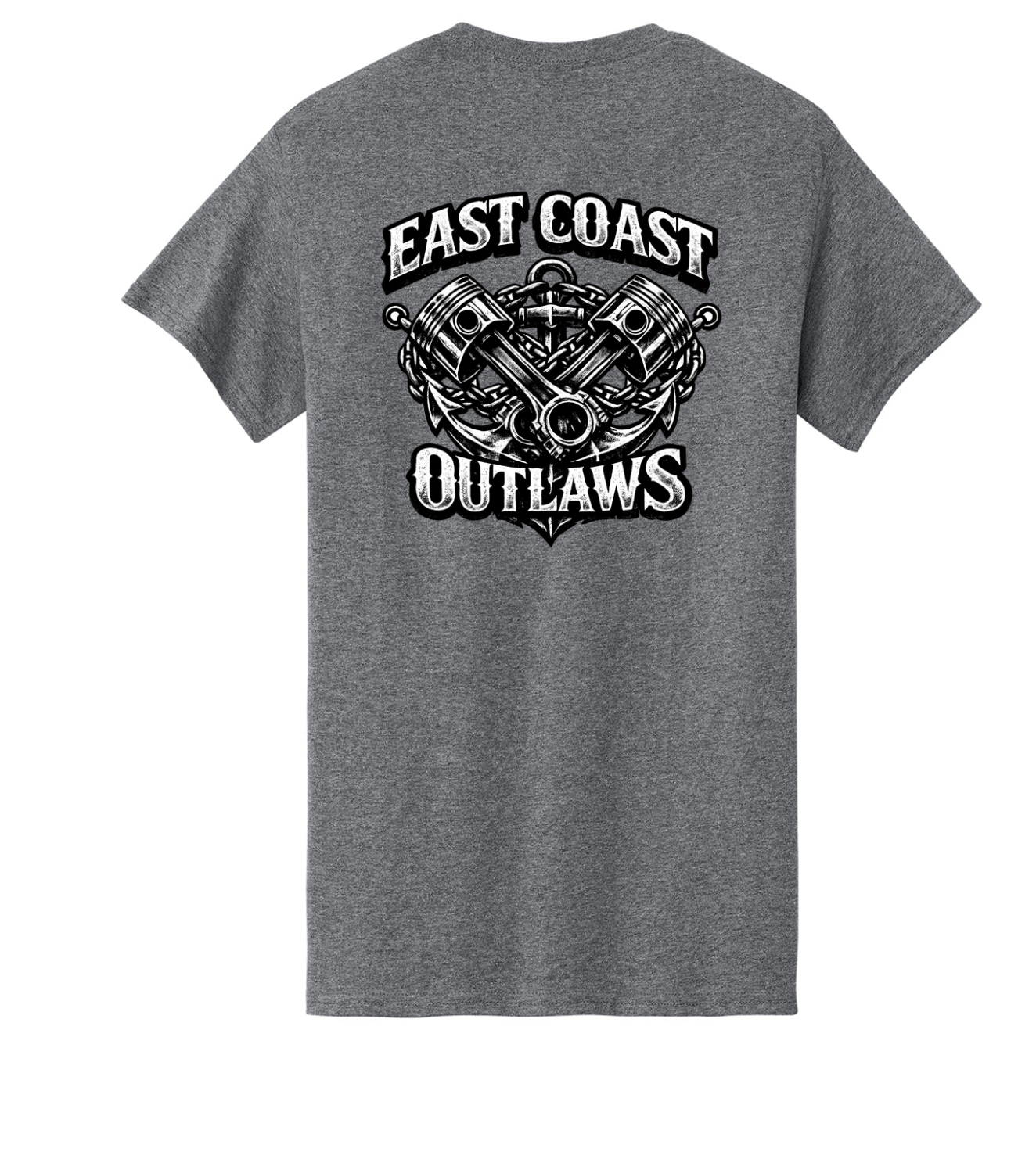 East Coast Outlaws Signature Series T-Shirt Pistons and Anchors