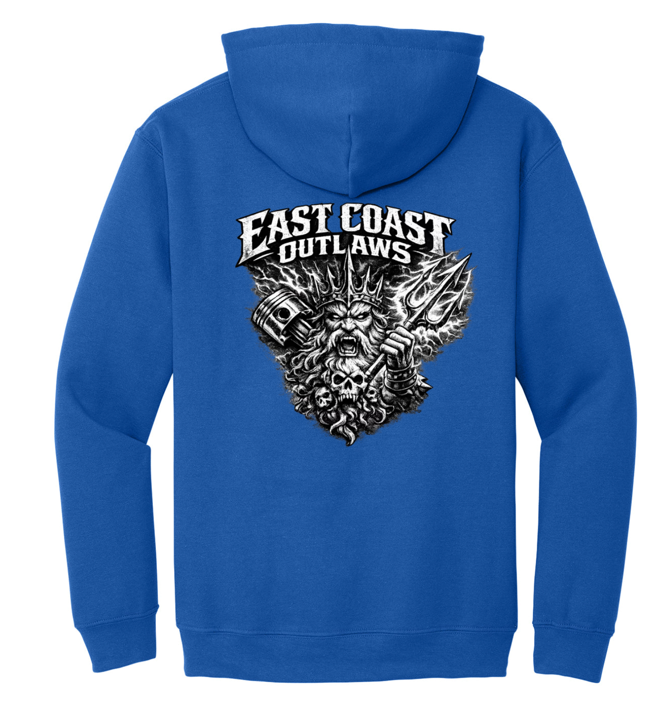 East Coast Outlaws King Neptune, Skull, Piston and Pitch Fork