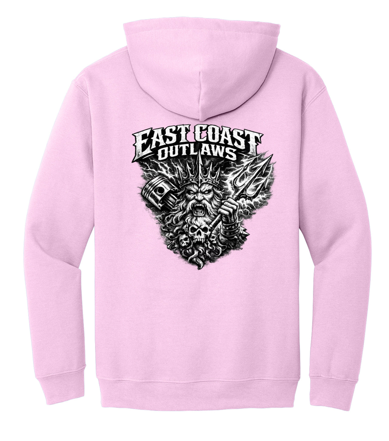 East Coast Outlaws King Neptune, Skull, Piston and Pitch Fork