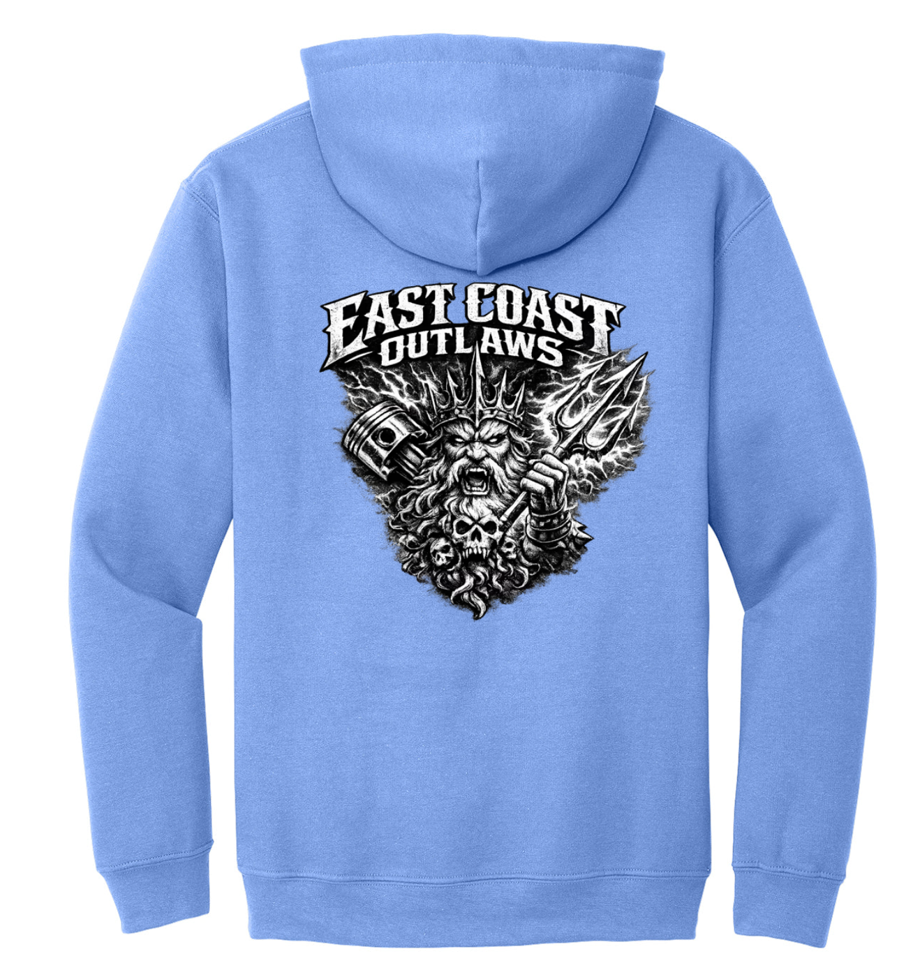 East Coast Outlaws King Neptune, Skull, Piston and Pitch Fork