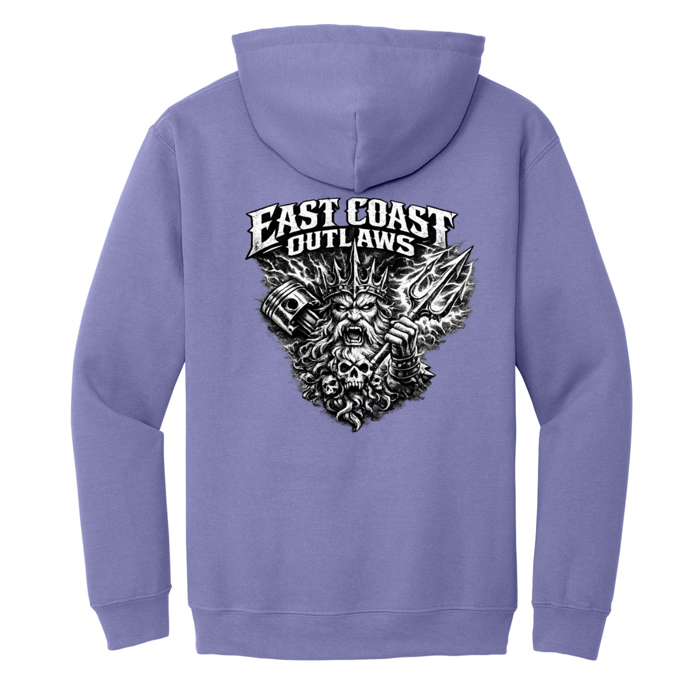 East Coast Outlaws King Neptune, Skull, Piston and Pitch Fork