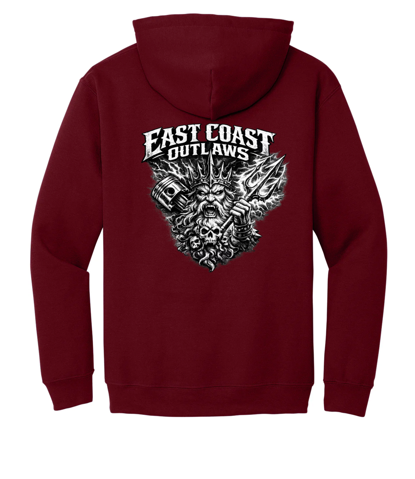 East Coast Outlaws King Neptune, Skull, Piston and Pitch Fork