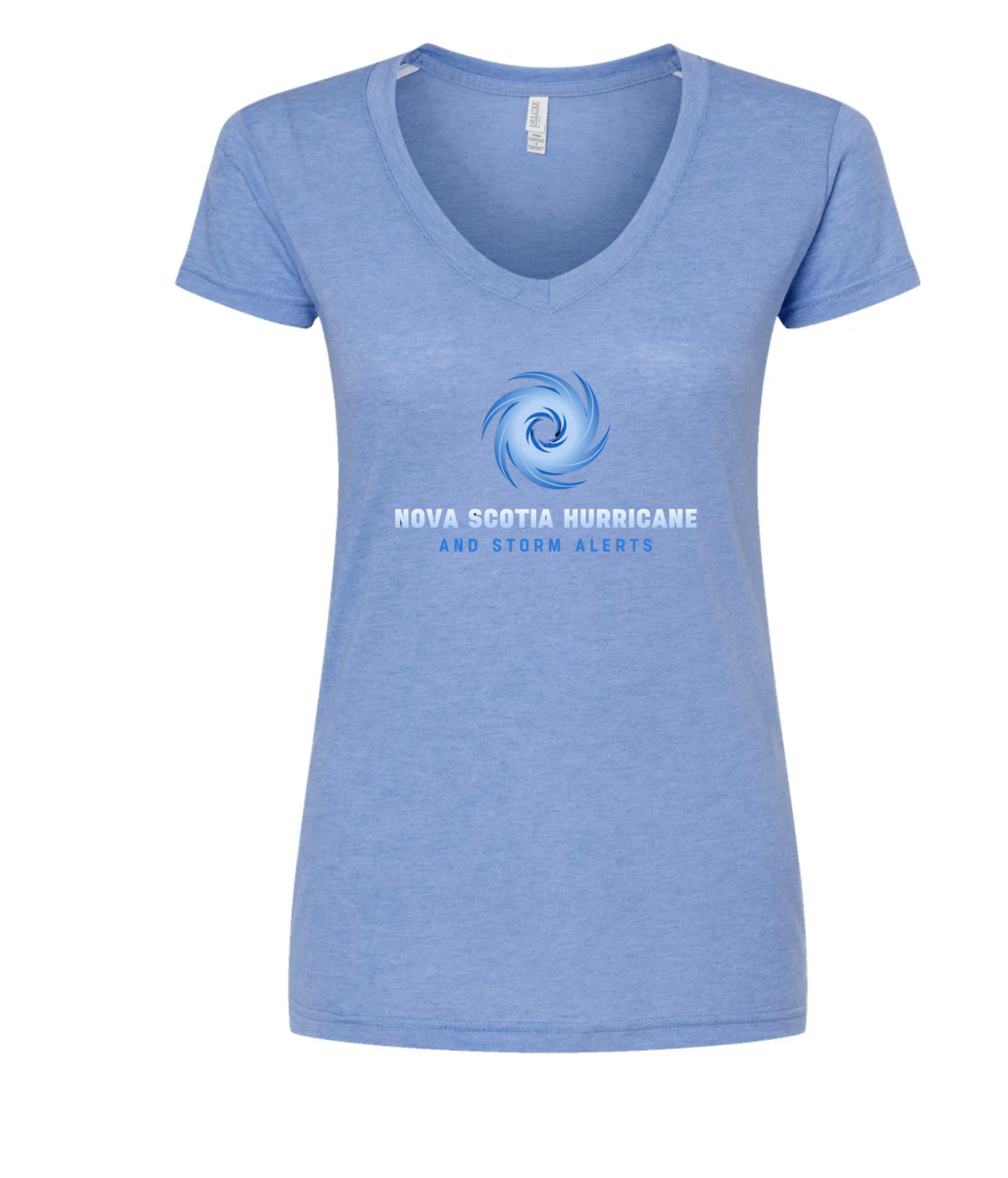 Nova Scotia Hurricane and Storm Alerts Storm Chaser Women's Deluxe Blend V-Neck T-Shirt