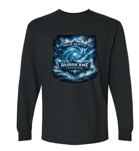 Nova Scotia Hurricane and Storm Alerts Storm Chaser Long Sleeve T-shirt