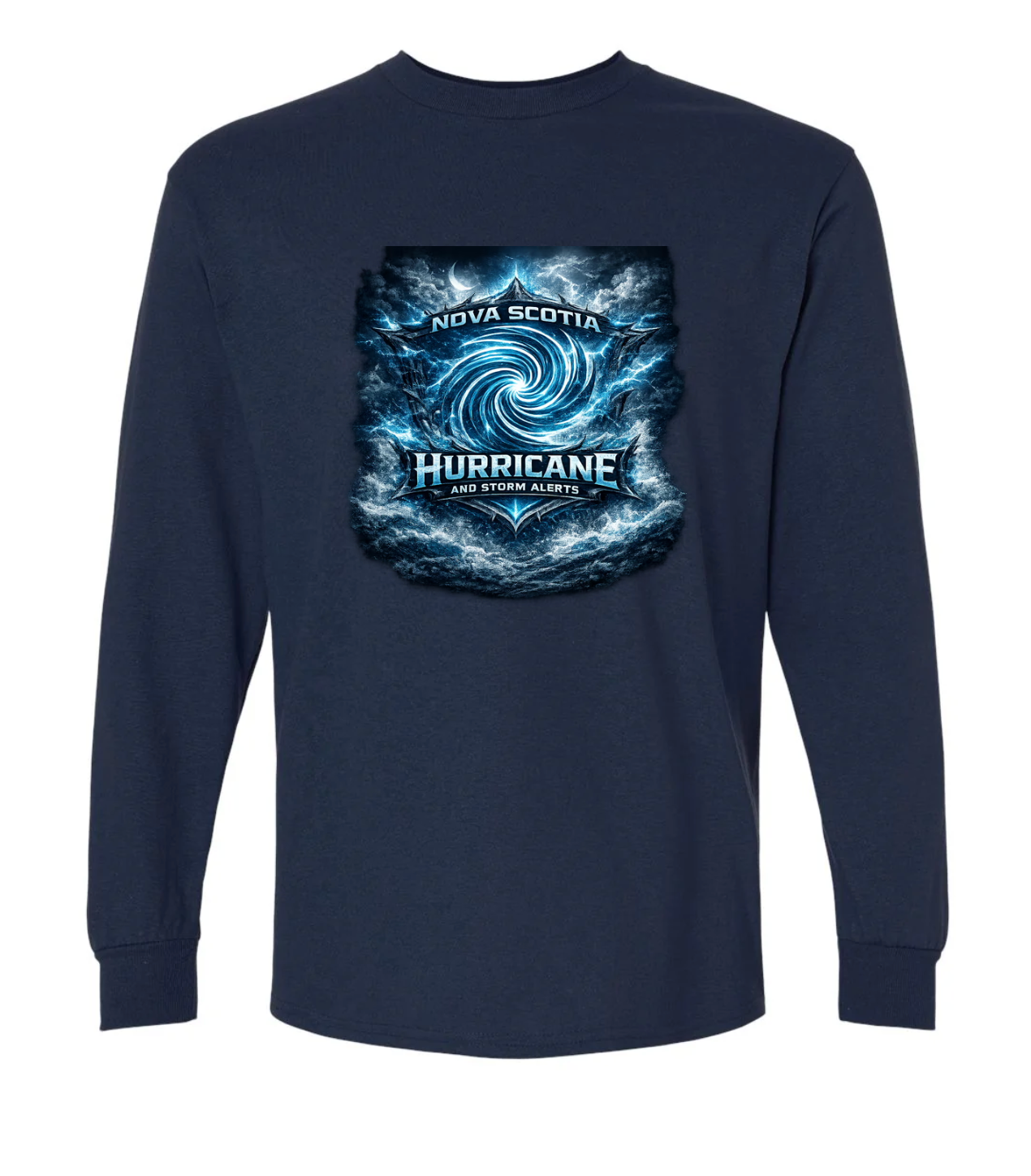 Nova Scotia Hurricane and Storm Alerts Storm Chaser Long Sleeve T-shirt