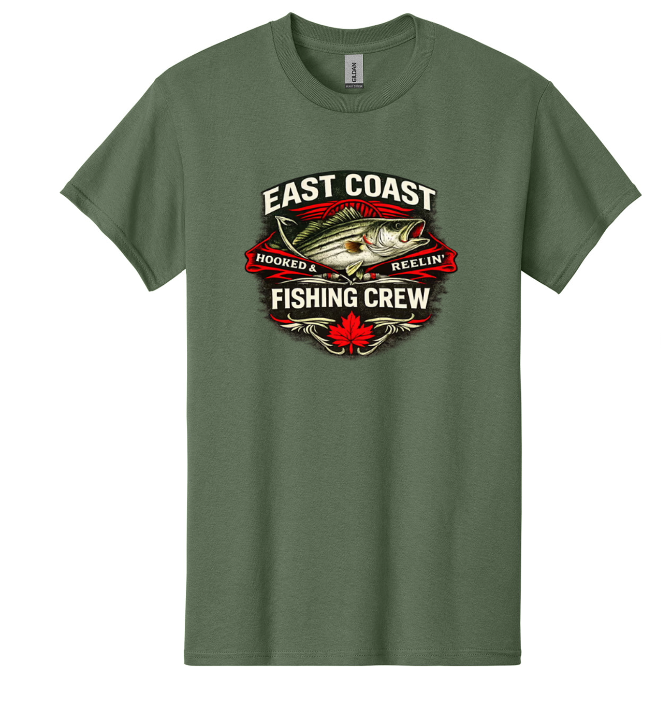 East Coast Fishing Crew The Striped Bass Tee