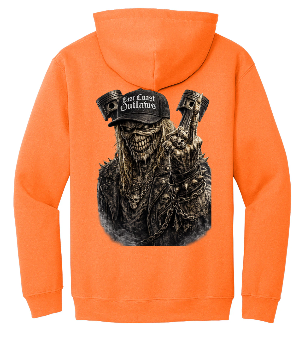 East Coast Outlaws Radical Skeleton with Middle Finger
