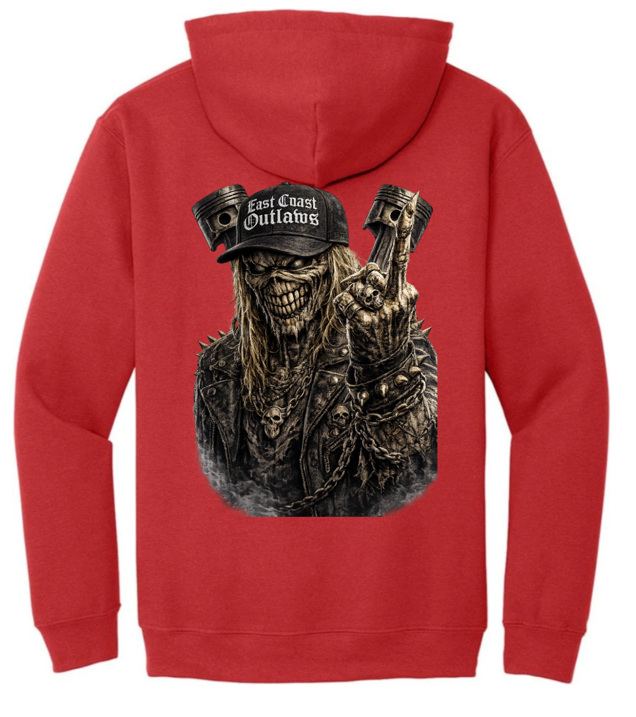 East Coast Outlaws Radical Skeleton with Middle Finger