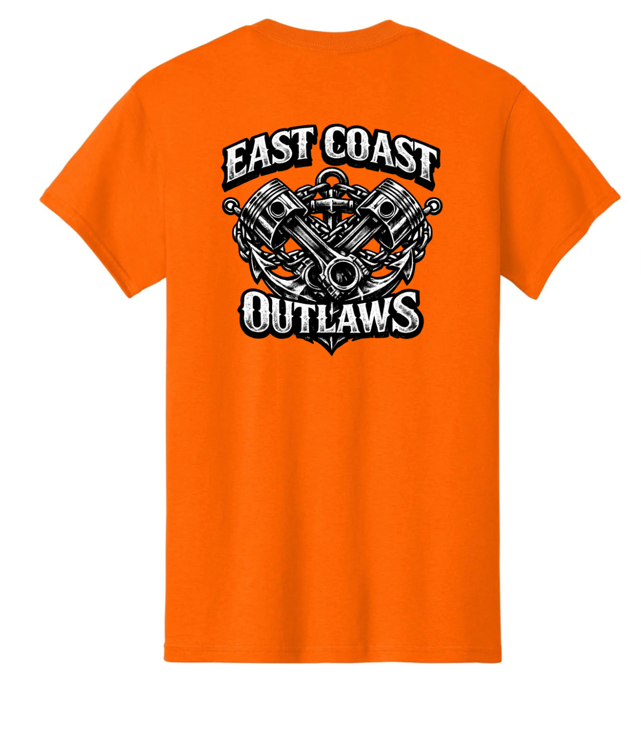 East Coast Outlaws Signature Series T-Shirt Pistons and Anchors